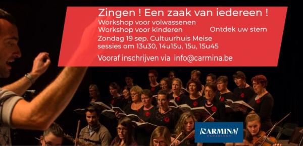 Workshop zingen voor volwassenen en kinderen